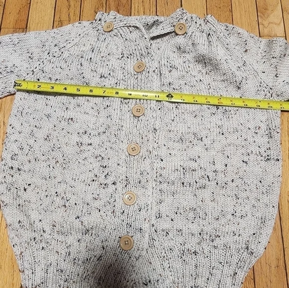 Women's donegal handmade knit cardigan sweater - Picture 3 of 11
